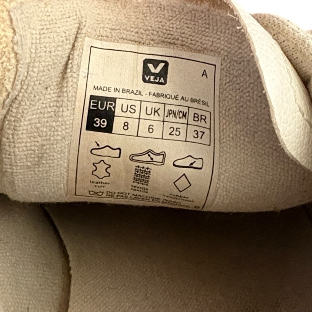 Veja Campo Sneakers in White Leather / Natural Suede - 8 - Picture 15 of 16